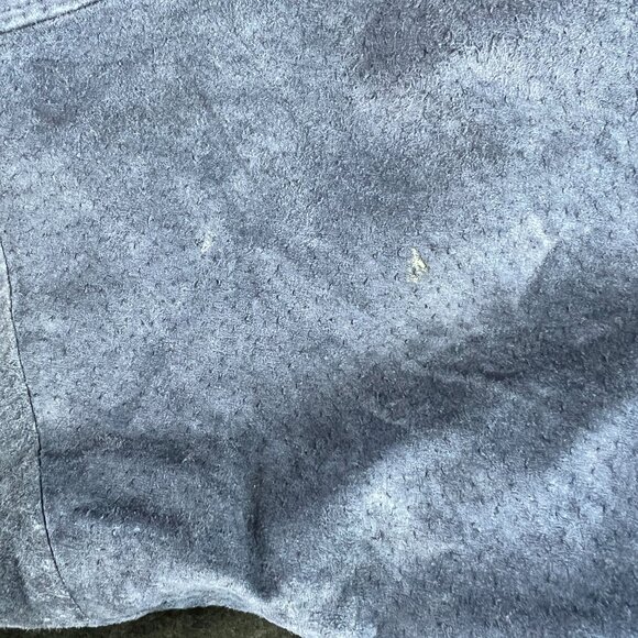 Essex Illinois Fighting Illini Leather Suede Jacket Extra Large Black Full Zip - Picture 4 of 15